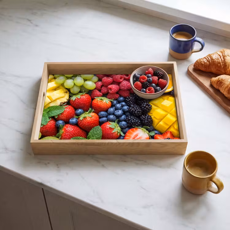 Fruit - Vers - Kleurrijk - Eten Dienblad Rechthoek middel -sfeer2