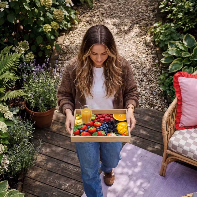 Fruit - Vers - Kleurrijk - Eten Dienblad Rechthoek middel -sfeer5