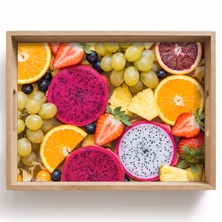 Fruit - Assortiment - Kleurrijk - Gezondheid Dienblad Rechthoek middel -z3d_shopping