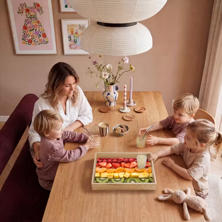Fruit - Regenboog - Gezond - Kleurrijk Dienblad Rechthoek middel -sfeer4
