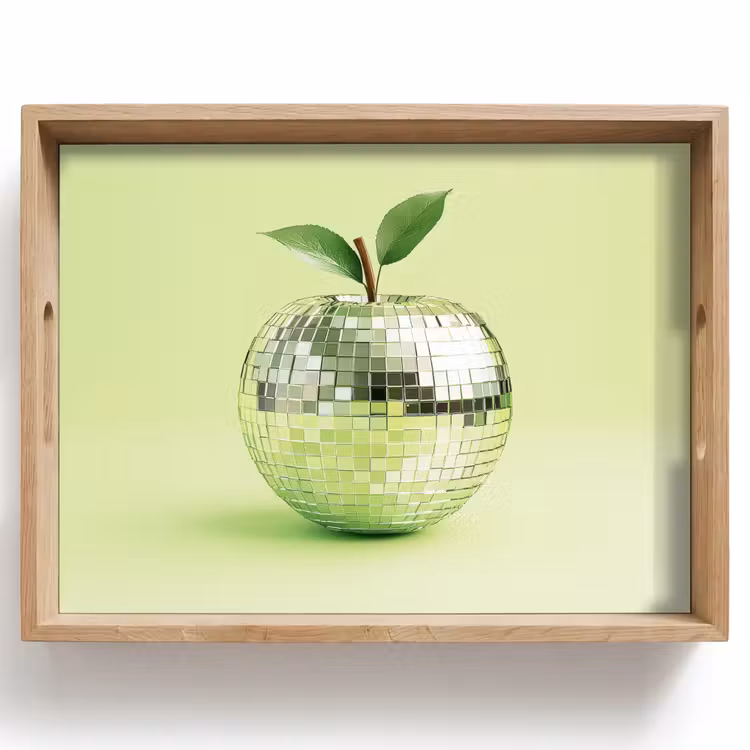 Groen - Disco - Decoratie - Appel Dienblad Rechthoek middel -z3d_shopping