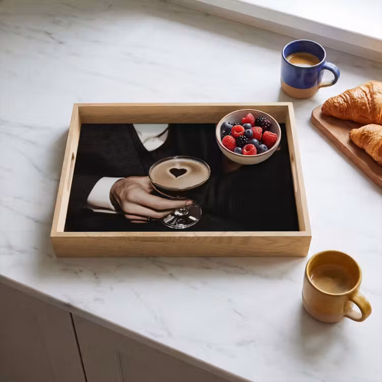 Hartje - Cocktail - Espresso Martini - Hand Dienblad Rechthoek middel -sfeer2