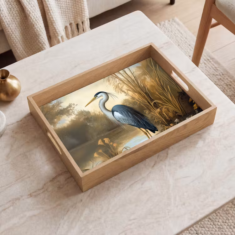 Reiger - Water - Planten Dienblad Rechthoek middel -sfeer1