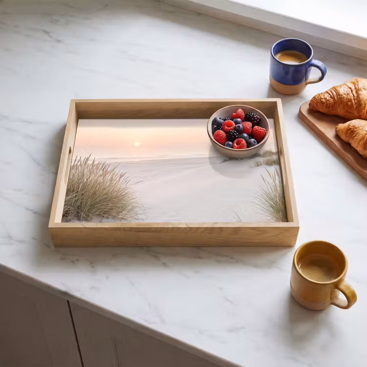 Horizon - Duinlandschap - Zand Dienblad Rechthoek middel -sfeer2