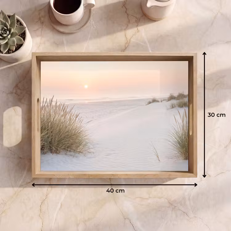 Horizon - Duinlandschap - Zand Dienblad Rechthoek middel -USP_Formaat
