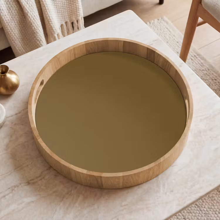Hunter - Groen - Herfst Dienblad Rond middel 914 -sfeer1
