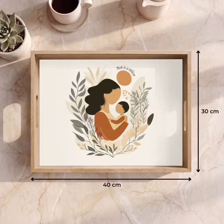 Illustratie - Quote - Moeder Dienblad Rechthoek middel -USP_Formaat