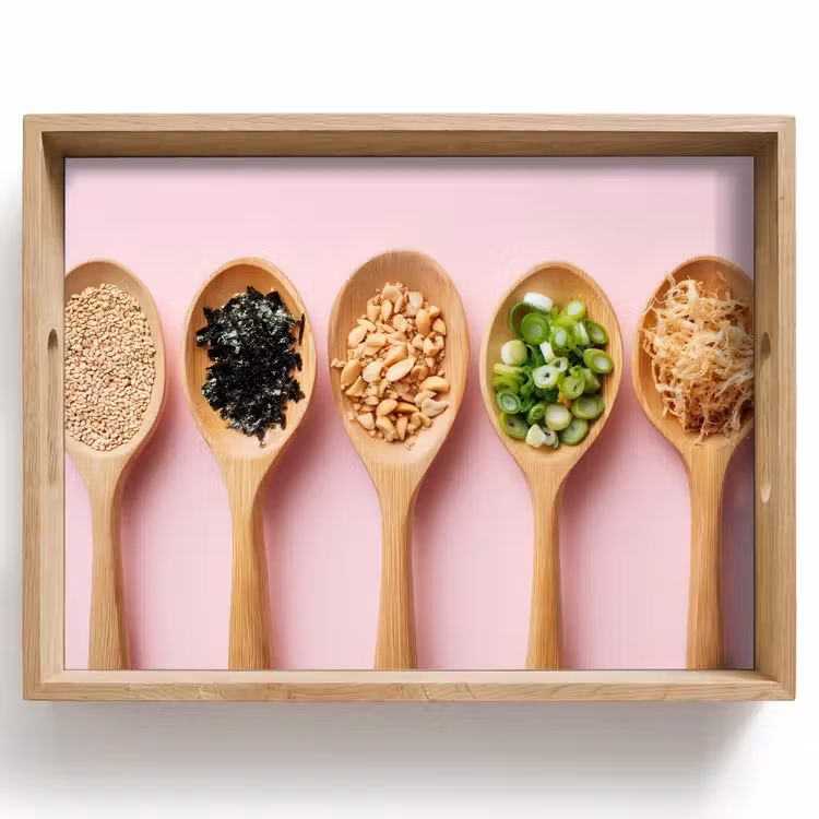 Ingrediënten - Lepels - Hout - Roze Dienblad Rechthoek middel -z3d_shopping