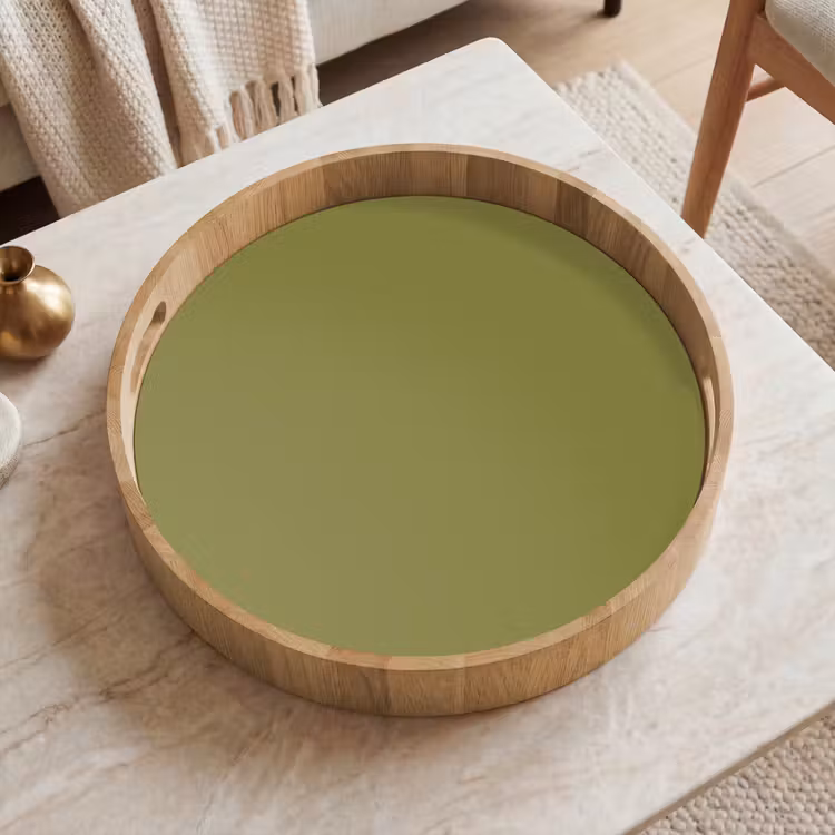 Juniper - Groen - Organisch Dienblad Rond middel 914 -sfeer1