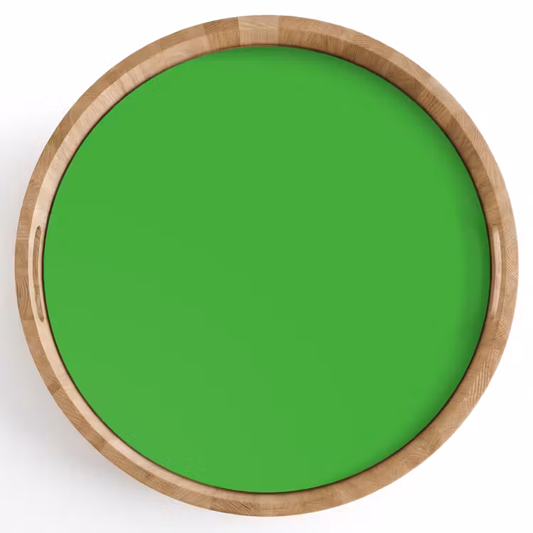 Kelly - Green - Groen Dienblad Rond middel 914 -z3d_shopping
