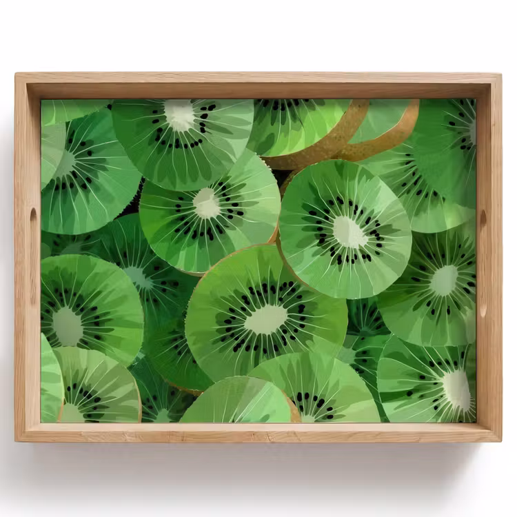 Kiwi - Groen - Pitten Dienblad Rechthoek middel -z3d_shopping