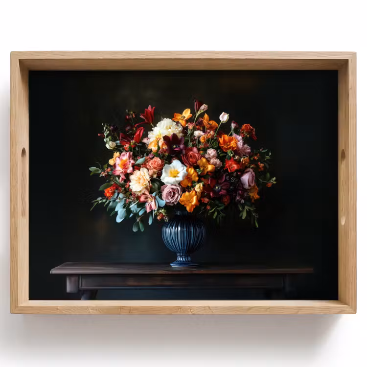 Groot - Bloemen - Vaas - Boeket Dienblad Rechthoek middel -z3d_shopping