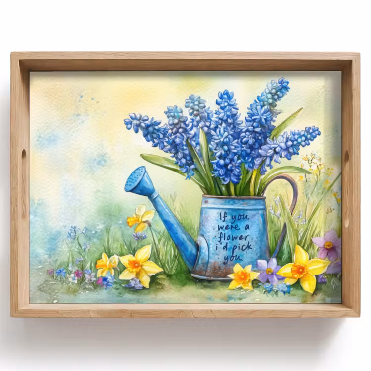 Lavendelbloemen - Quote - Gieter Dienblad Rechthoek middel -z3d_shopping