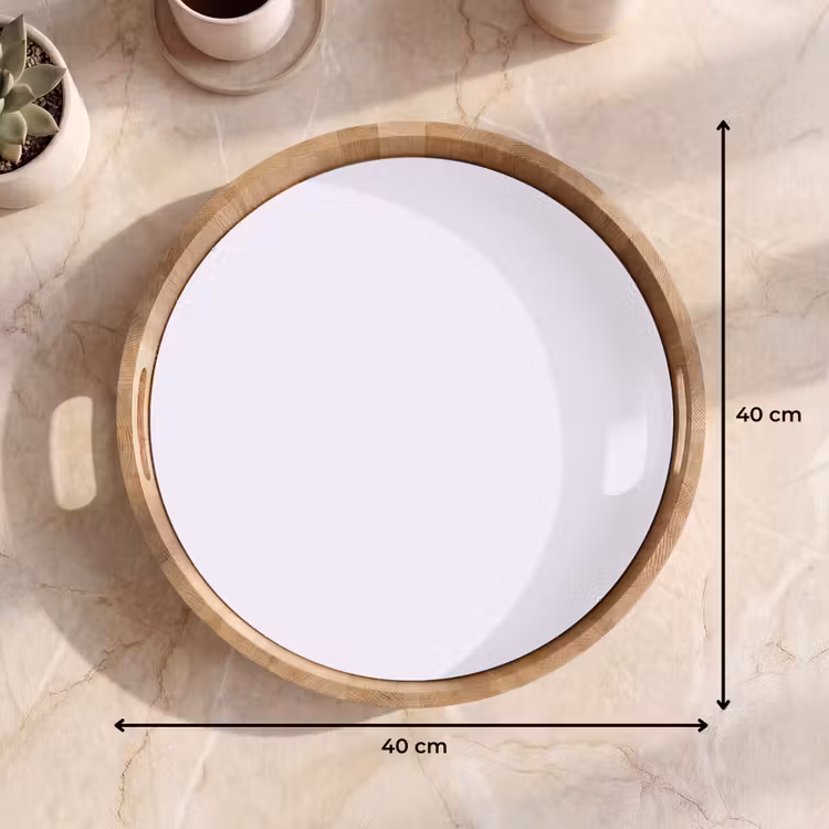 Lilac - Luxe - Paars Dienblad Rond middel 914 -USP_Formaat