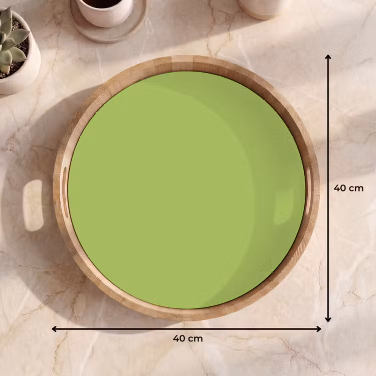 Lime - Glow - Groen Dienblad Rond middel 914 -USP_Formaat