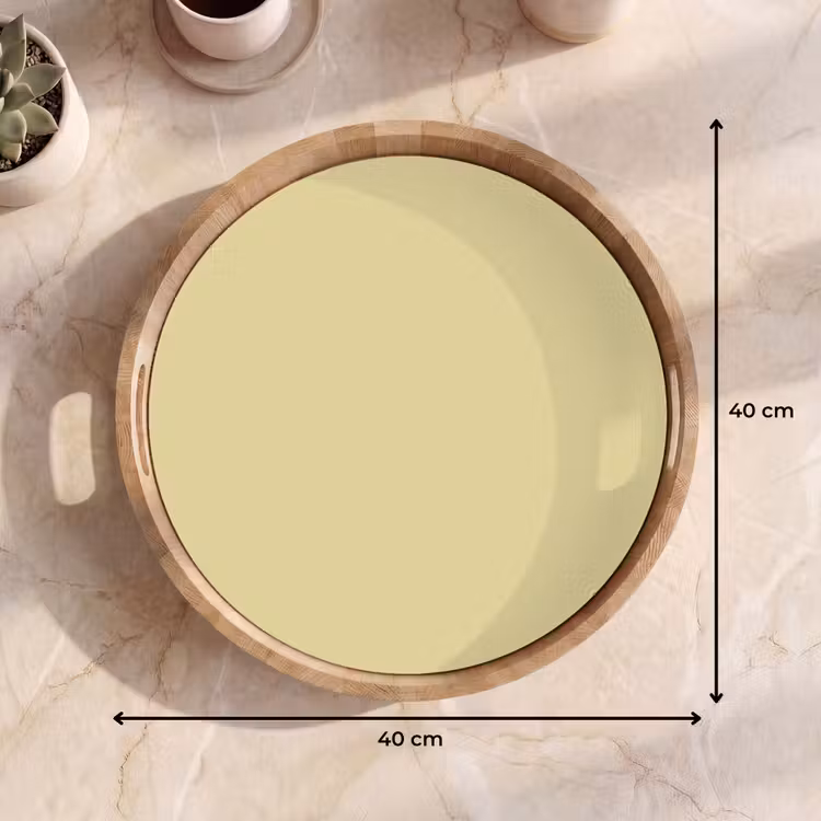 Mellow - Touch - Geel Dienblad Rond middel 914 -USP_Formaat