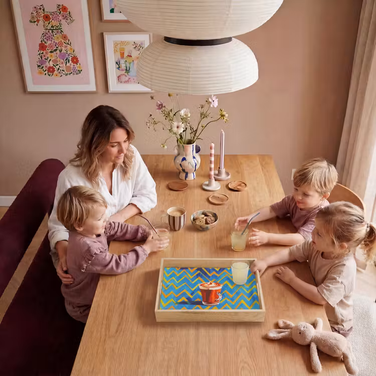 Mok - Koffie - Zigzag - Slagroom Dienblad Rechthoek middel -sfeer4