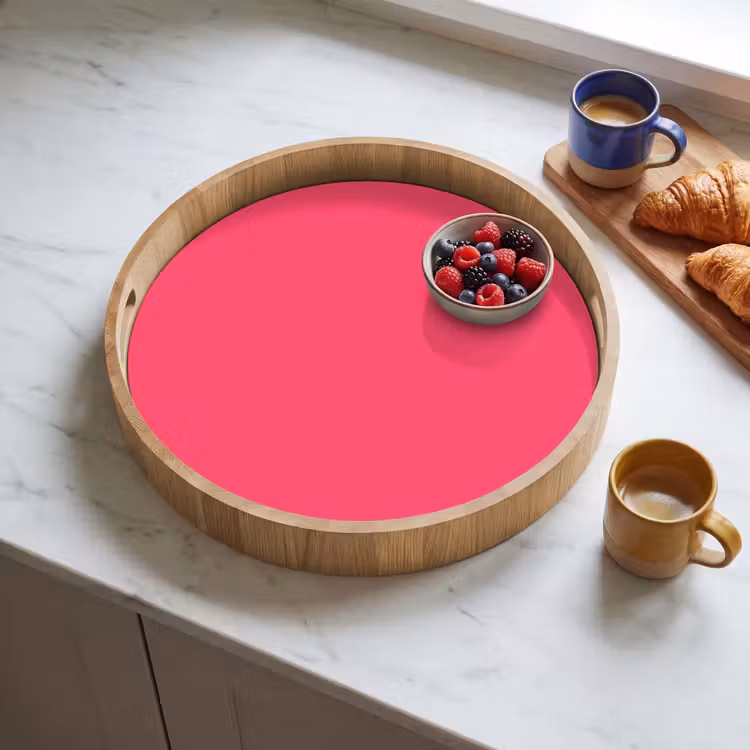 Neon - Flamingo - Roze Dienblad Rond middel 914 -sfeer2