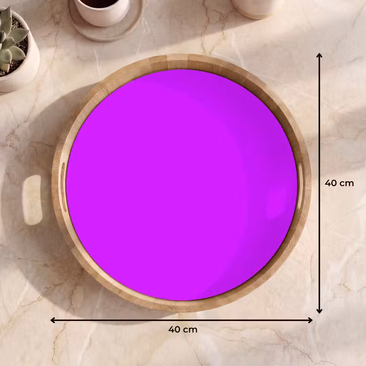 Neon - Orchid - Paars Dienblad Rond middel 914 -USP_Formaat
