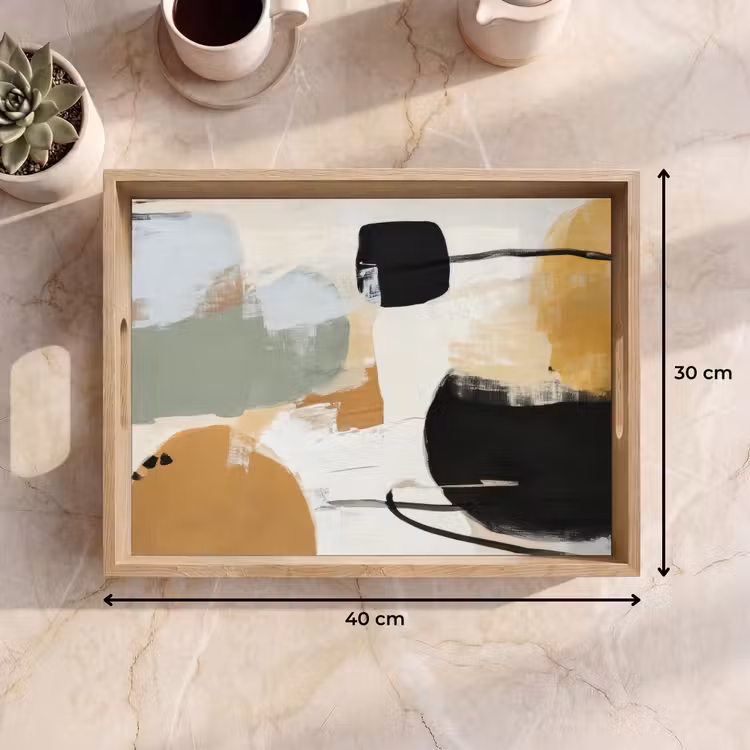 Paint - Abstract - Kleuren Dienblad Rechthoek middel -USP_Formaat