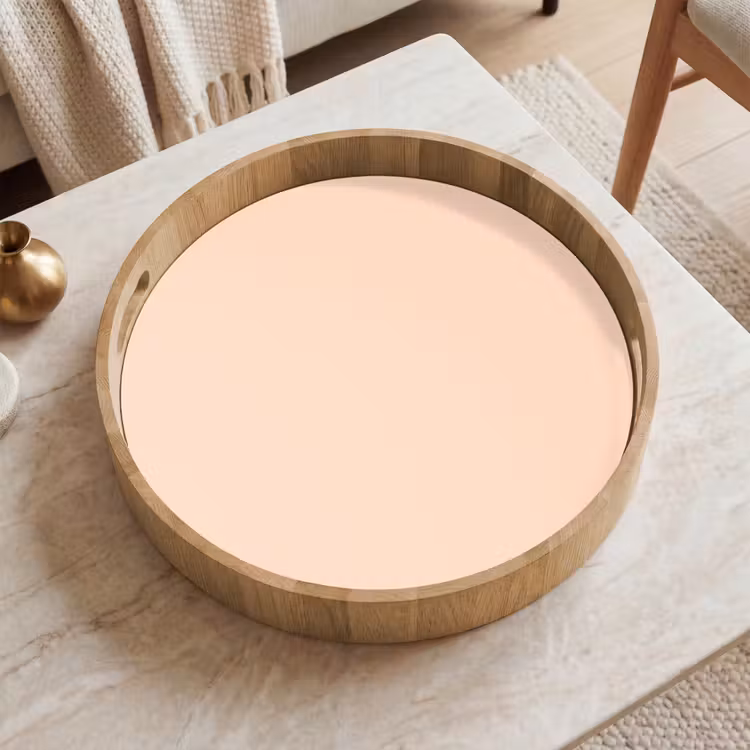 Pale - Peach - Nude Dienblad Rond middel 914 -sfeer1