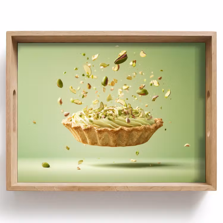Pistache - Taart - Noten - Eten Dienblad Rechthoek middel -z3d_shopping