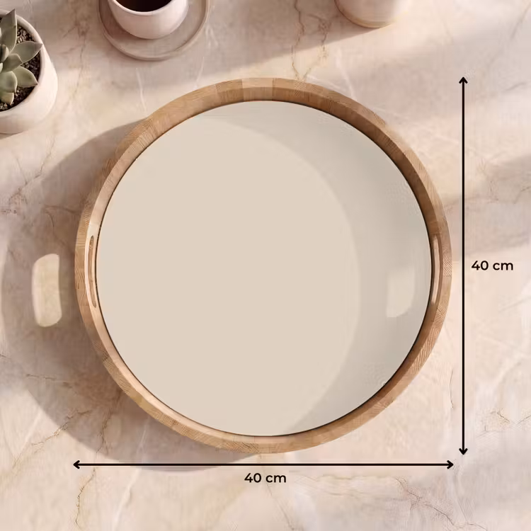 Raw - Linen - Nude Dienblad Rond middel 914 -USP_Formaat