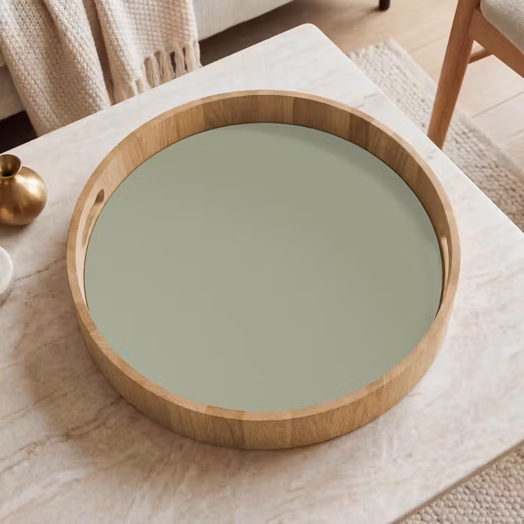Sage - Mist - Groen Dienblad Rond middel 914 -sfeer1