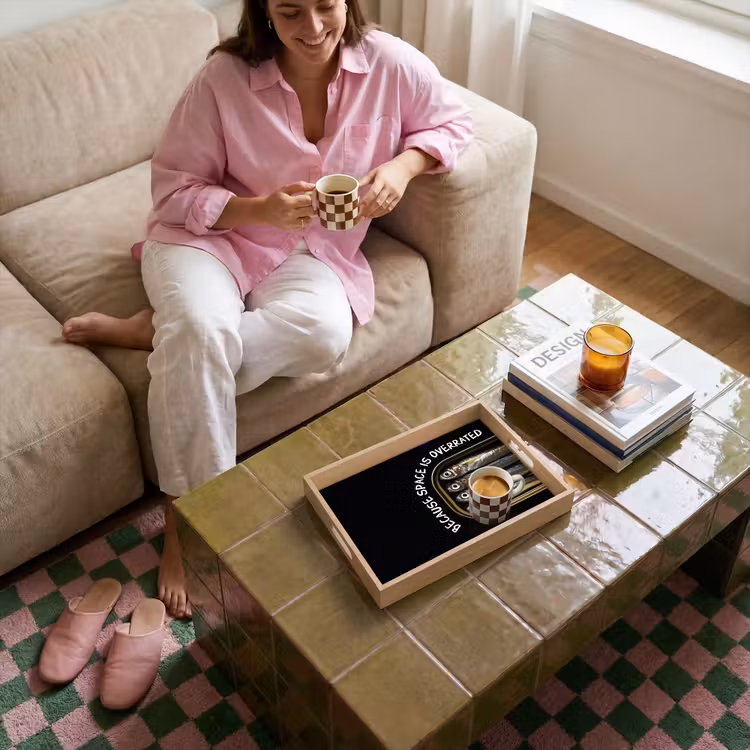 Sardines - Tekst - Vis - Blik Dienblad Rechthoek middel -sfeer3