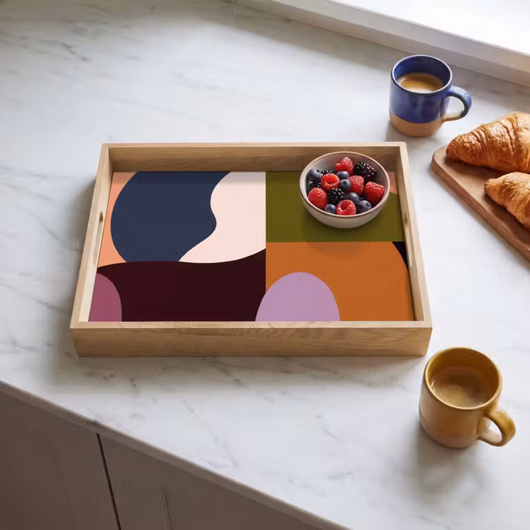 Vormen - Abstract - Kleuren - Vierkant Dienblad Rechthoek middel -sfeer2