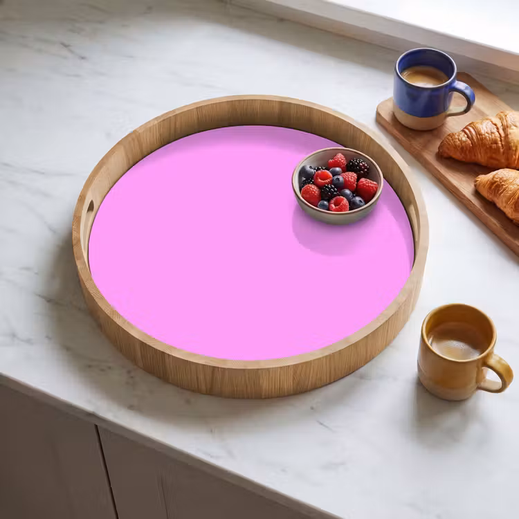 Soft - Lavender - Roze Dienblad Rond middel 914 -sfeer2