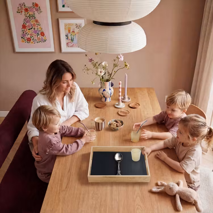 Lepel - Zilver - Metaal Dienblad Rechthoek middel -sfeer4