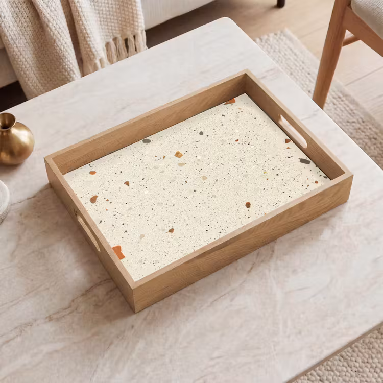 Terrazzo - Decoratie - Tegels - Patronen Dienblad Rechthoek middel -sfeer1