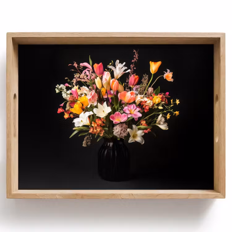 Vaas - Bloemen - Tulpen Dienblad Rechthoek middel -z3d_shopping