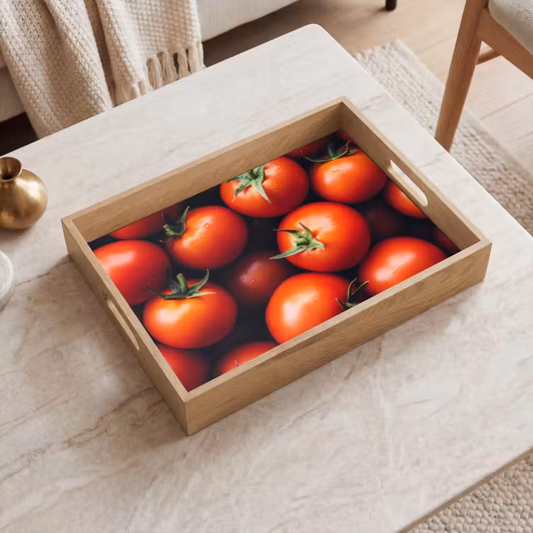 Groente - Rood - Tomaten Dienblad Rechthoek middel -sfeer1