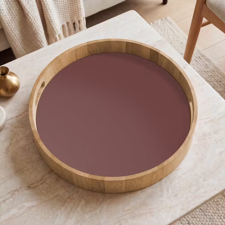 Velvet - Merlot - Rood Dienblad Rond middel 914 -sfeer1