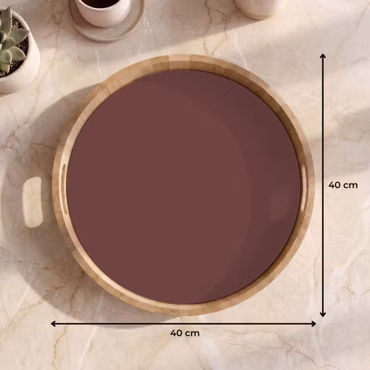 Velvet - Merlot - Rood Dienblad Rond middel 914 -USP_Formaat
