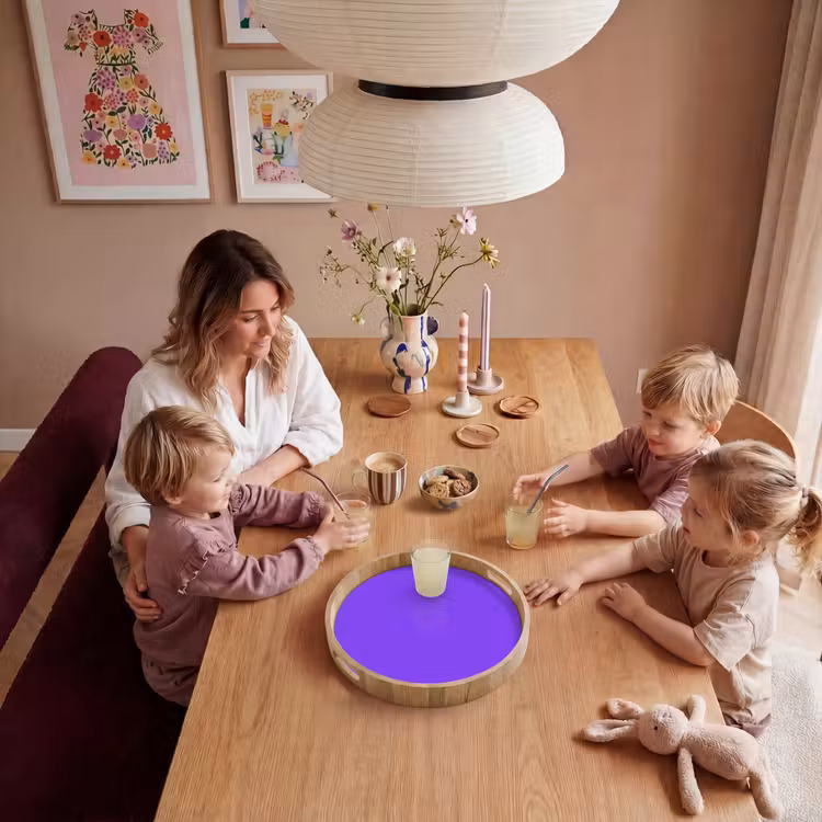 Vivid - Violet - Paars Dienblad Rond middel 914 -sfeer4