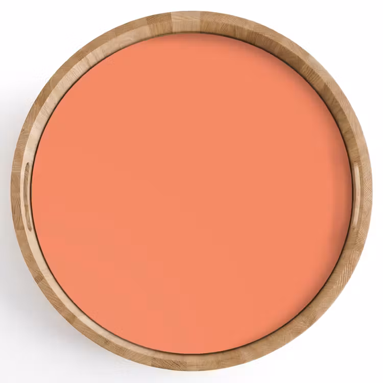 Warm - Clay - Terracotta Dienblad Rond middel 914 -z3d_shopping