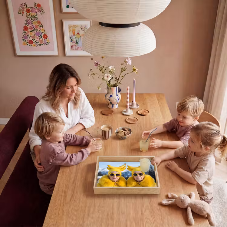Vrouwen - Bananen - Geel Dienblad Rechthoek middel -sfeer4