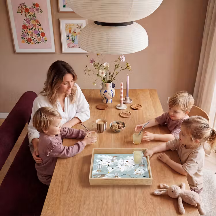 Wereldkaart - Kind - Vliegtuig Dienblad Rechthoek middel -sfeer4
