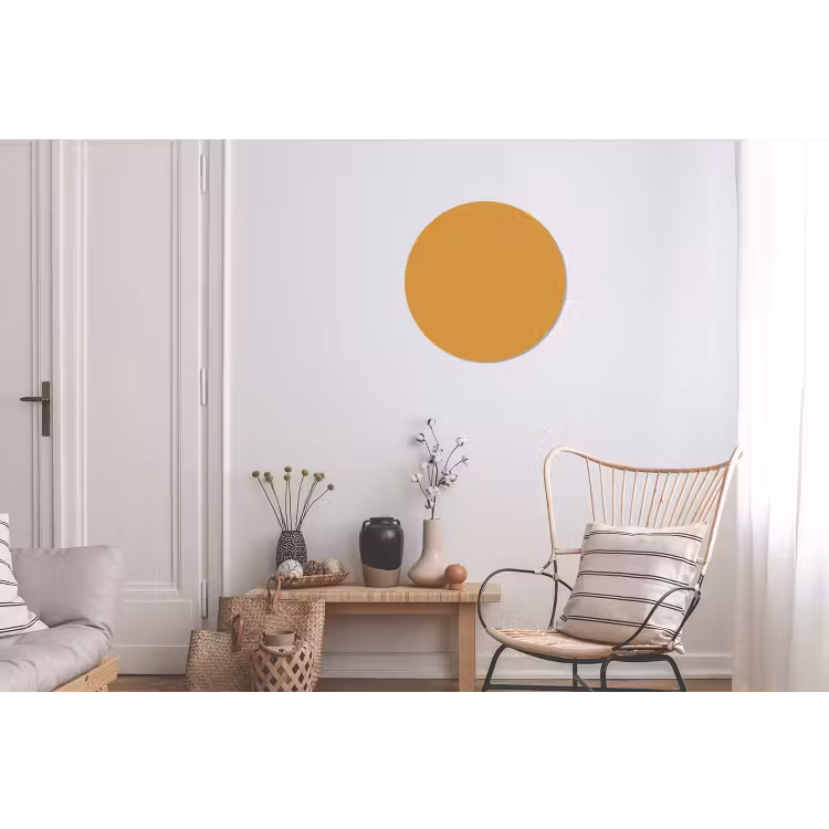 Autumn - Mustard - Geel Wandcirkel aluminium klein 190 -woonkamer