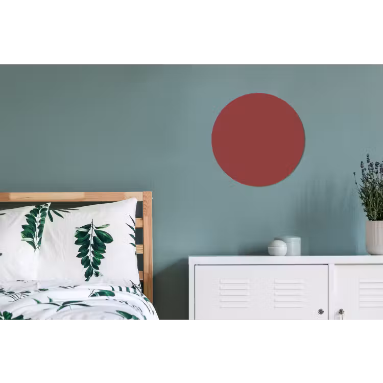 Barn - Antique - Rood Wandcirkel aluminium klein 190 -slaapkamer
