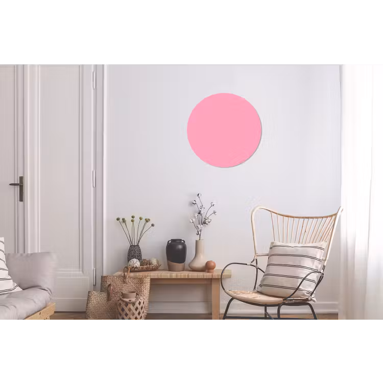 Bubblegum - Pink - Roze Wandcirkel aluminium klein 190 -woonkamer
