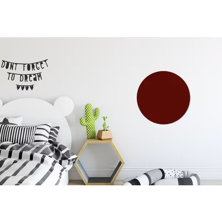 Burnt - Mahogany - Rood Wandcirkel aluminium klein 190 -kinderkamer