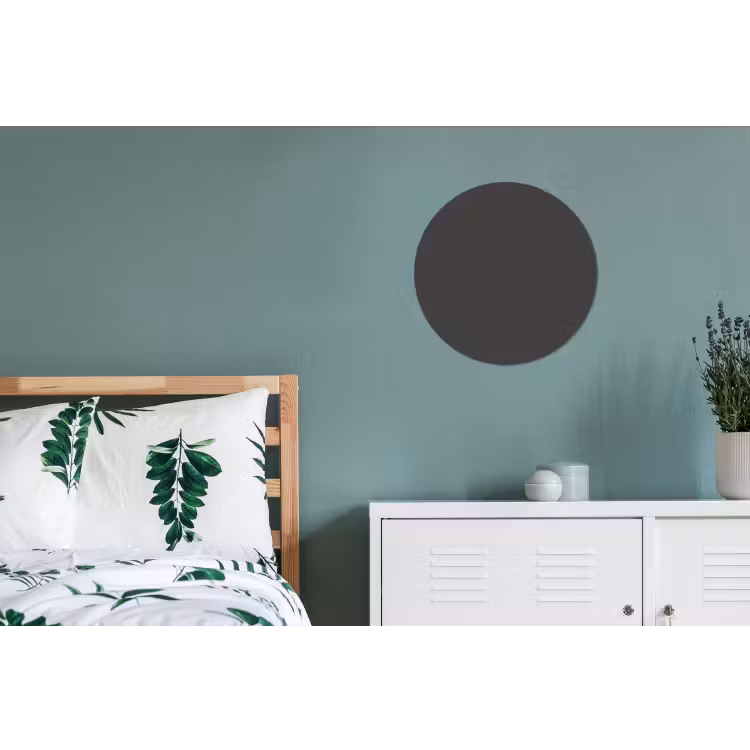 Charcoal - Grijs- Grey Wandcirkel aluminium klein 190 -slaapkamer