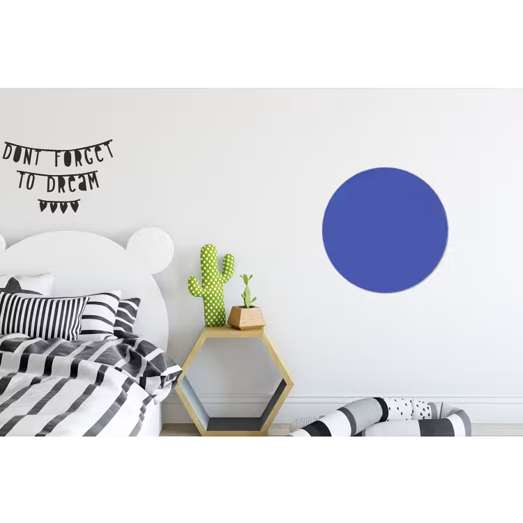 Chinese - Blue - Blauw Wandcirkel aluminium klein 190 -kinderkamer