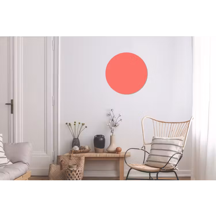 Coral - Punch - Koraal Wandcirkel aluminium klein 190 -woonkamer