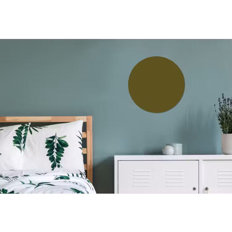 Dark - Olive - Groen Wandcirkel aluminium klein 190 -slaapkamer