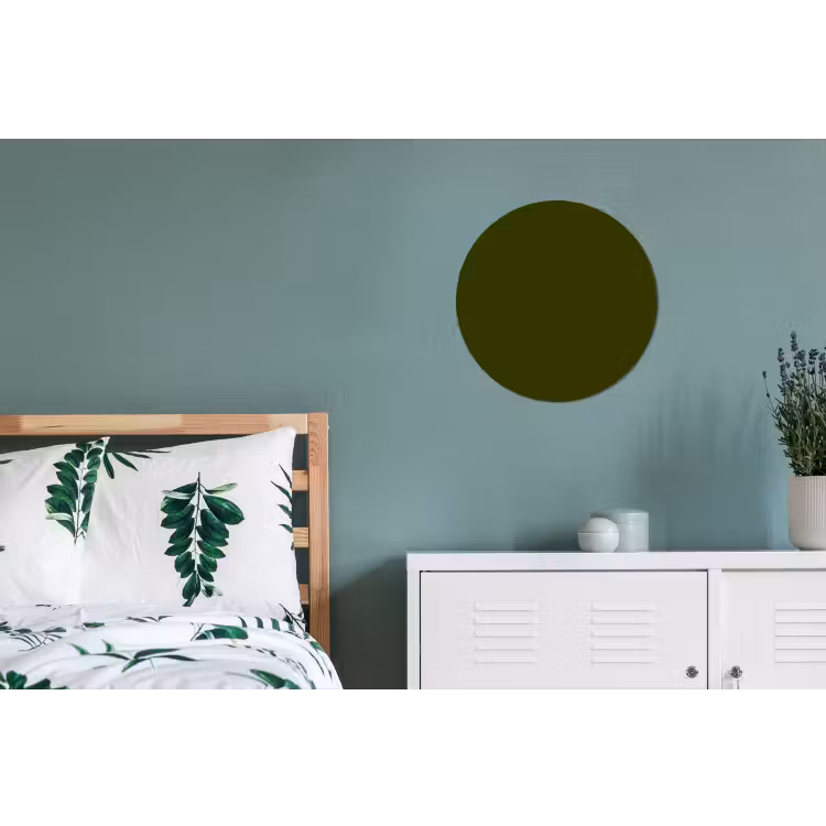 Dark - Olive - Groen Wandcirkel aluminium klein 190 -slaapkamer